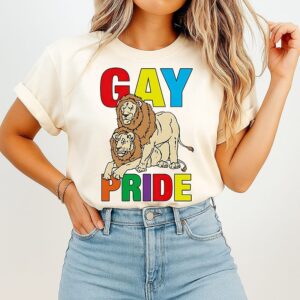 Lion Gay Pride Lgbtq T-Shirt
