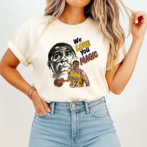 Los Angeles Lakers Magic Johnson We Love You Magic T-Shirt