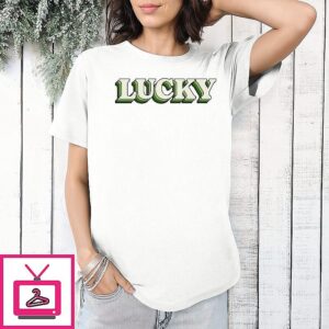 Lucky St Patrick’s Day Text T-Shirt