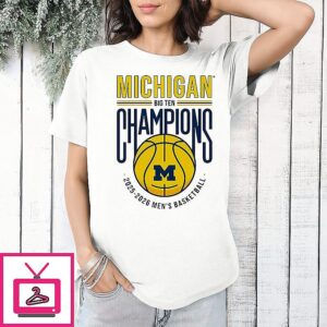 Michigan Men’s Basketball 2025-2026 Big Ten Regular Season Champions T-Shirt