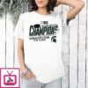 Michigan State Spartans 2026 Big Ten Hockey Champions 3 In A Row T-Shirt