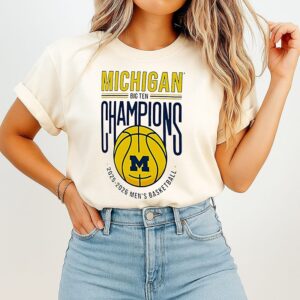 Michigan Wolverines 2025-2026 Big Ten Champions T-Shirt