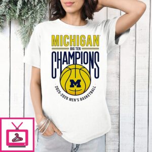 Michigan Wolverines 2025-2026 Big Ten Regular Season Champions T-Shirt