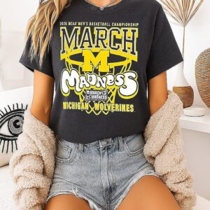 Michigan Wolverines 2026 NCAA Men’s Basketball Tournament March Madness T-Shirt
