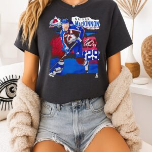Nathan Mackinnon Colorado Avalanche Fresh Ice Signature T-Shirt