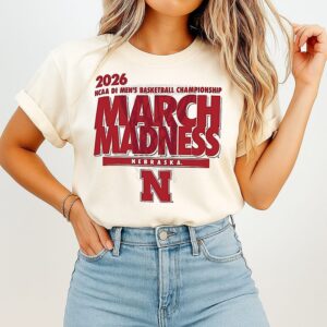 Nebraska Basketball 2026 NCAA Di Men’s Basketball Championship March Madness T-Shirt