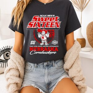 Nebraska Cornhuskers NCAA Men’s Sweet 16 First Ever Sweet Sixteen Appearance T-Shirt
