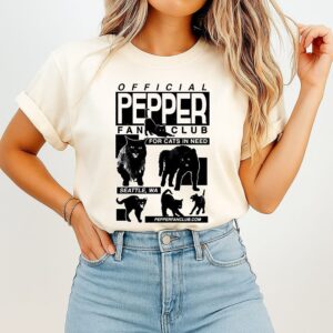 Official Pepper Fan Club For Cats In Need T-Shirt