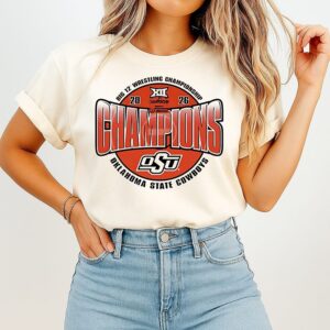 Oklahoma State Cowboys 2026 Big 12 Wrestling Champions T-Shirt