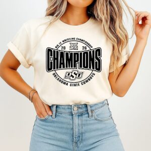 Oklahoma State Cowboys Wrestling 2026 Big 12 Champions T-Shirt