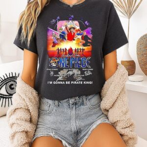 One Piece I’m Gonna Be Pirate King Signatures T-Shirt