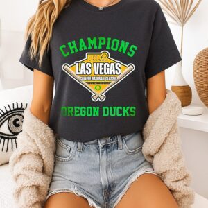 Oregon Ducks Live Like Lou Las Vegas College Baseball Classic Champions 2026 T-Shirt
