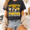 Peanuts X Iowa Hawkeyes Forever Fan Not Just When We Win Cartoon Characters T-Shirt