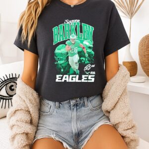 Philadelphia Eagles Saquon Barkley Triple Pic T-Shirt