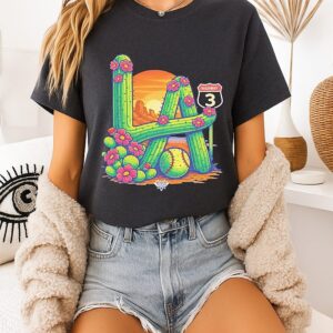 Road To 3 Starts In The Desert Los Angeles Dodgers T-Shirt