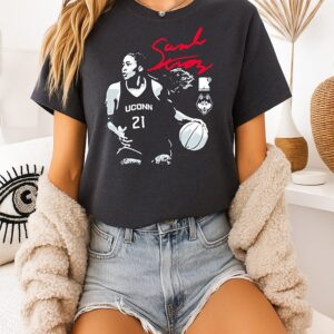 Sarah Strong Uconn Huskies Player Graphic Signature ’26 T-Shirt