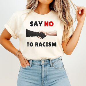 Say No To Racism Shake Hands T-Shirt