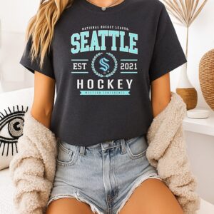 Seattle Kraken NHL Est 2021 Western Conference Crest T-Shirt
