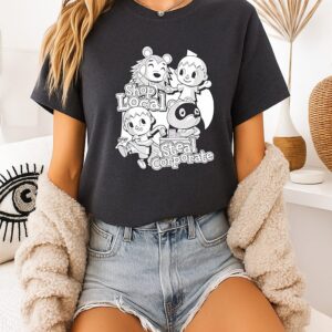 Shop Local Steal Corporate Clay Cartoon T-Shirt
