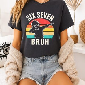 Six Seven Bruh Dabbing Vintage T-Shirt
