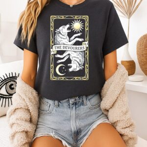 Skoll And Hati The Devourers Norse Mythology Tarot Card T-Shirt