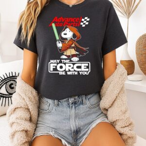 Snoopy Advance Auto Parts And Shop May The Force Be With You T-Shirt