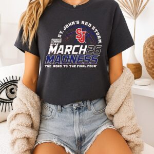 St John’s Men’s Basketball 2026 March Madness Bound The Road To The Final Four T-Shirt