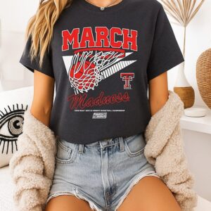 Texas Tech Red Raiders Mbb & Wbb 2026 March Madness Retro Swish T-Shirt