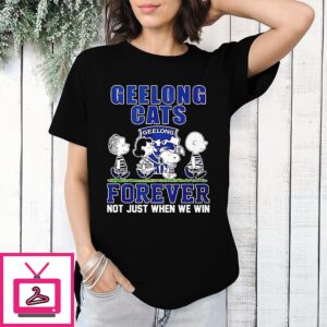 The Peanuts Geelong Cats Forever Not Just When We Win T-Shirt