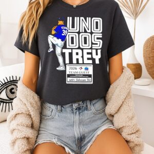 Trey Yesavage Toronto Blue Jays Uno Dos Trey 2026 Team Guest T-Shirt