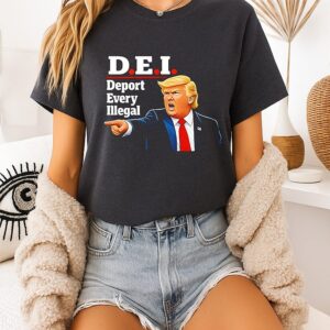 Trump Dei Deport Every Illegal Cartoon Unisex T-Shirt