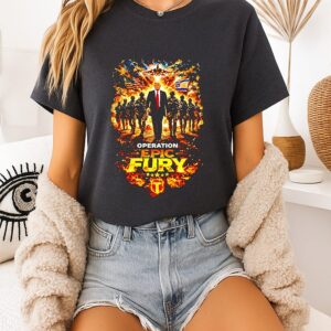 Trump Operation Epic Fury Fire Graphic T-Shirt