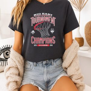 Uconn Huskies 2026 Big East Women’s Basketball Tournament Champions ’25 ’26 T-Shirt