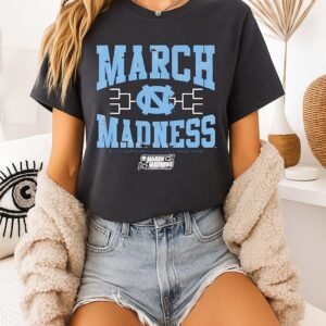 Unc Tar Heels Wbb 2026 March Madness Logo T-Shirt