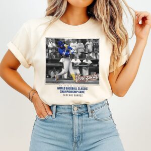 Venezuela Baseball Eugenio Suárez White 2026 World Baseball Classic Go Ahead T-Shirt