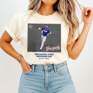 Venezuela Baseball Wilyer Abreu 2026 World Baseball Classic Home Run T-Shirt