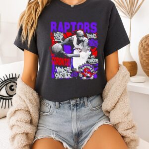 Vince Carter Toronto Raptors Chalked Up Player Paint T-Shirt
