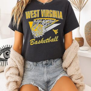 West Virginia Mountaineers Basketball Retro Swish T-Shirt