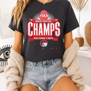 Wssu Women’s Hoops 2026 Ciaa Basketball Champions Logo T-Shirt