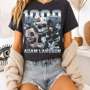 Adam Larsson Seattle 1000 Games T-Shirt