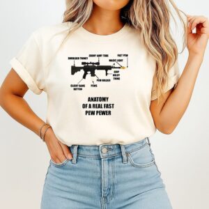 Anatomy Of A Real Fast Pew Pewer Rifle Gun T-Shirt