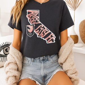 Angel City Fc Groovy State Map 2026 T-Shirt