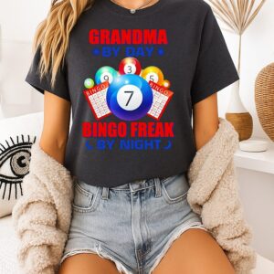 Awesome Grandma By Day Bingo Freak By Night T-Shirt