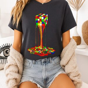 Awesome Rubiks Cube Dripping T-Shirt