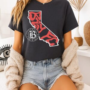 Bay Fc Groovy State Map 2026 T-Shirt