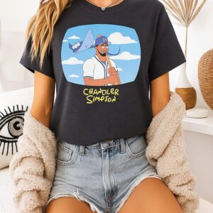 Chandler Simpson Tampa Bay Rays The Simpsons Style T-Shirt