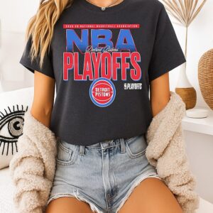 Detroit Pistons 2026 NBA Playoffs Logo T-Shirt