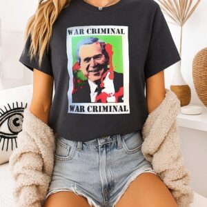 Diego Maradona Wearing War Criminal George W. Bush T-Shirt