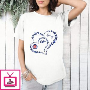 Great Chicago Cubs Love My Heart T-Shirt