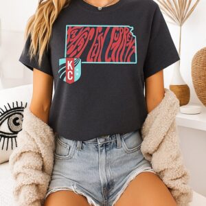 Kansas City Current Groovy State Map 2026 T-Shirt